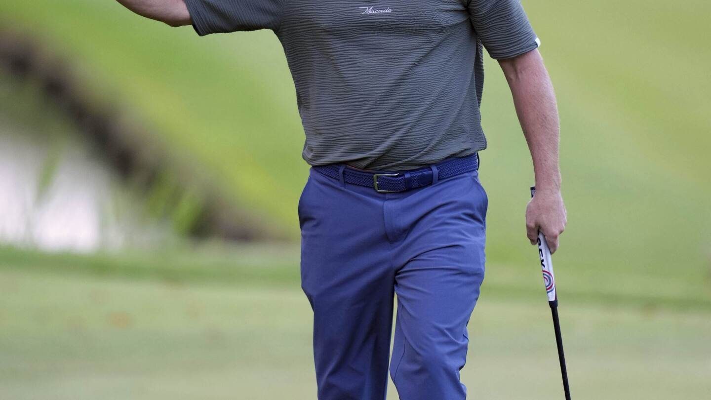 El vicecapitán Noren deslumbra a las estrellas de la Ryder Cup en el BMW PGA Championship – imagen editorial de golf