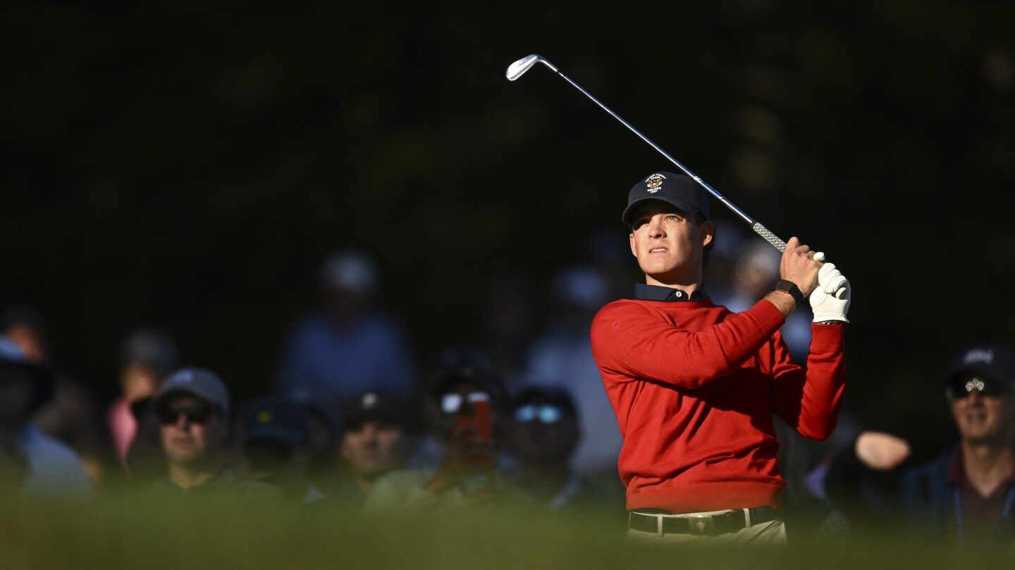 Jackson Koivun brilla en la Walker Cup y ahora desafía a los jugadores de la Ryder Cup – imagen editorial de golf