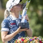 Charley Hull se corona campeona en el Kroger Queen City Championship tras el error de Thitikul – imagen editorial de golf