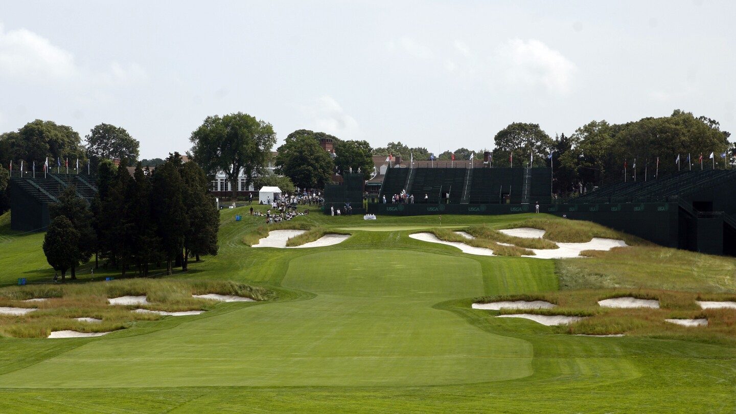 RYDER CUP '25: Recorrido hoyo por hoyo en Bethpage Black – imagen editorial de golf