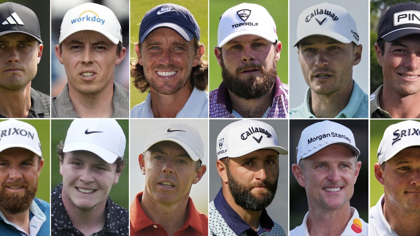 Ryder Cup 2025: Equipos de EE. UU. y Europa en Bethpage Black – imagen editorial de golf