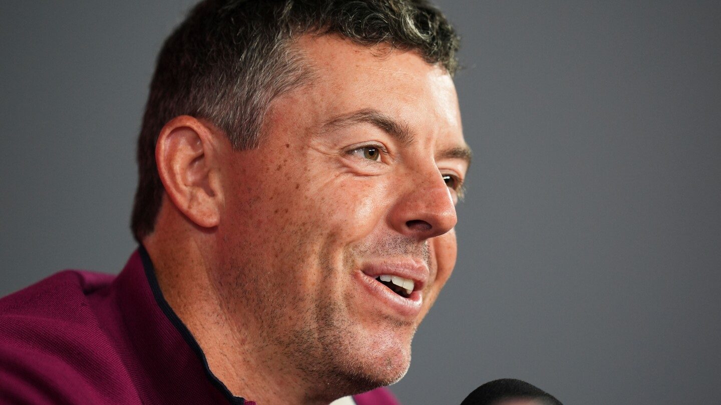 Rory McIlroy se convierte en la 'piedra angular' de Europa en la Ryder Cup – imagen editorial de golf