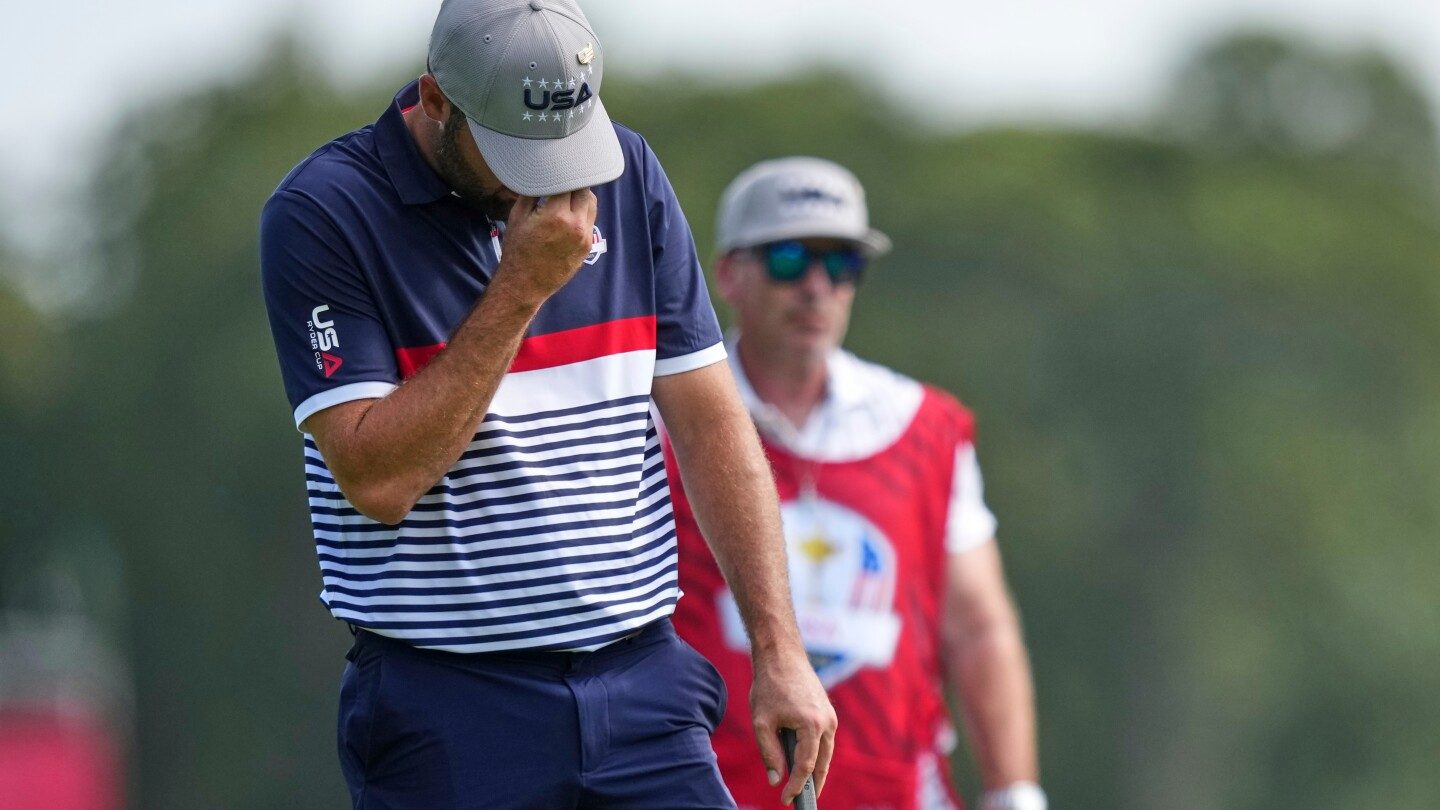 Scottie Scheffler sufre un 0-2 en el primer día de la Ryder Cup, el peor inicio para un número uno desde Tiger Woods – imagen editorial de golf