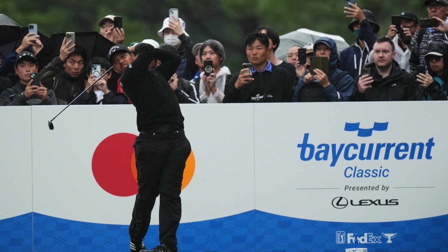 Schauffele y Greyserman comparten el liderato tras la tercera ronda del torneo PGA de Japón – imagen editorial de golf