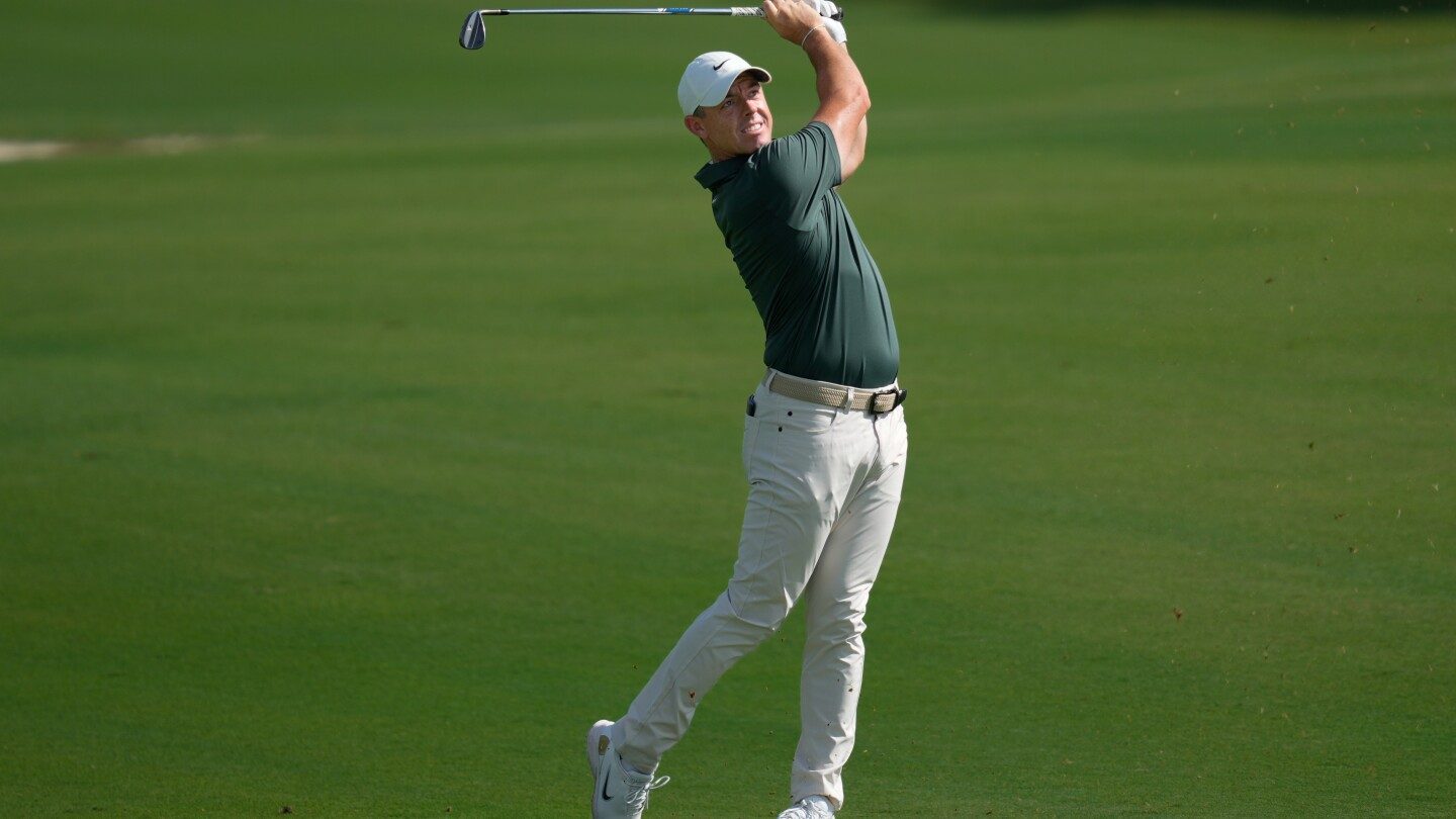 McIlroy supera a Penge en el Campeonato Mundial mientras Kim lidera tras la primera ronda – imagen editorial de golf