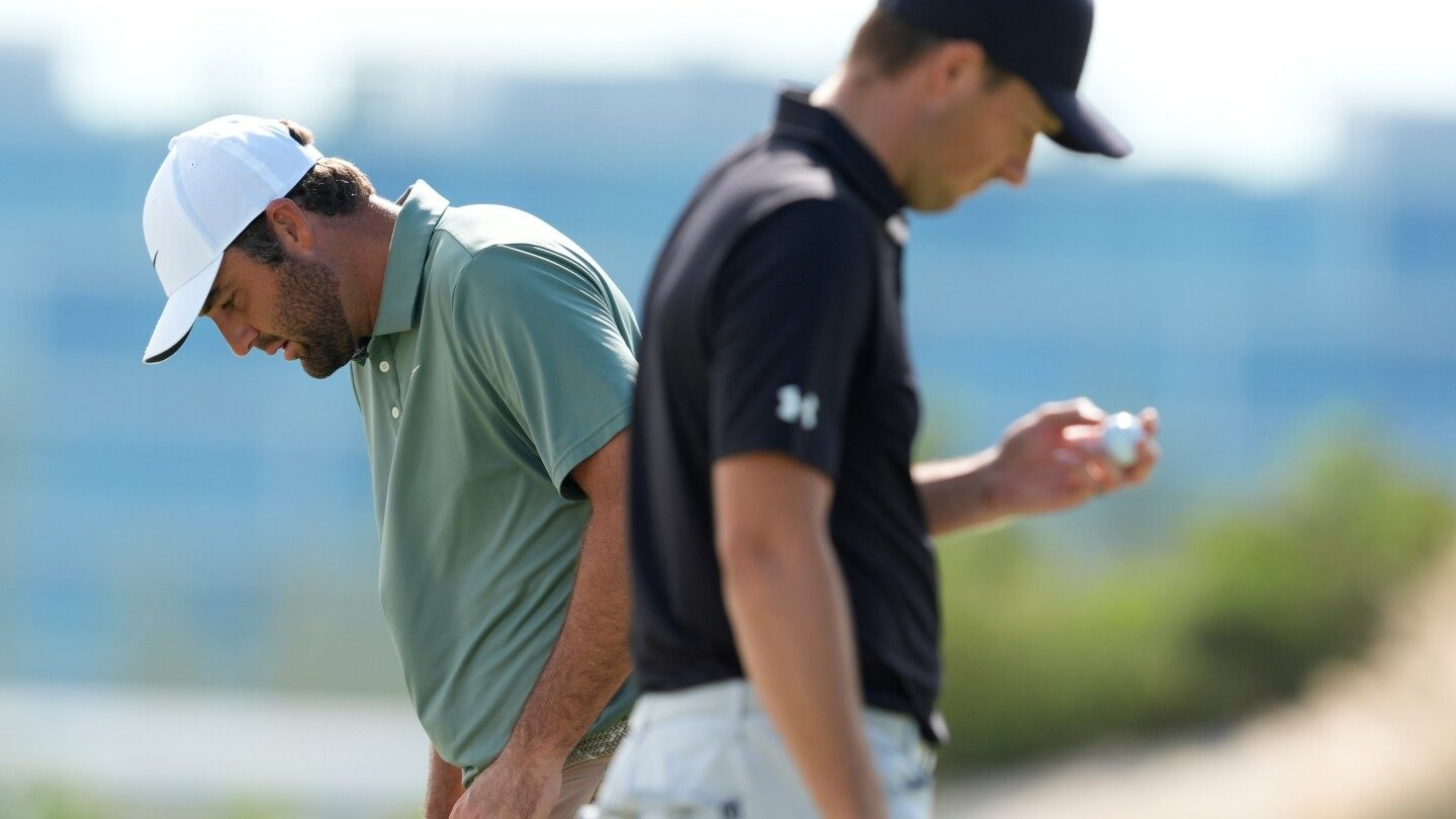 Scheffler regresa tras dos meses y empata en el Hero World Challenge – imagen editorial de golf