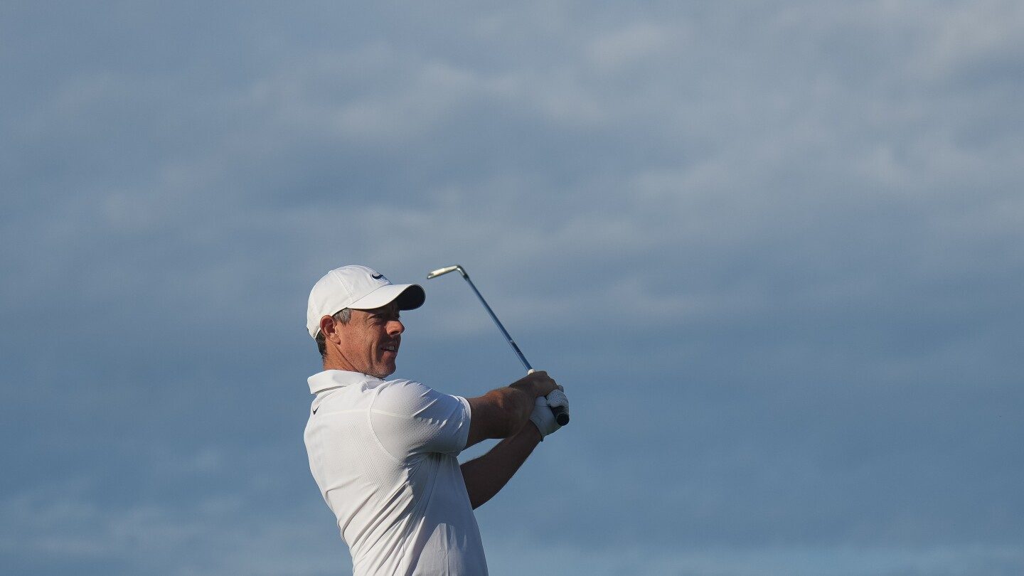 McIlroy enfrenta un momento inesperado en su tercera ronda del Australian Open – imagen editorial de golf