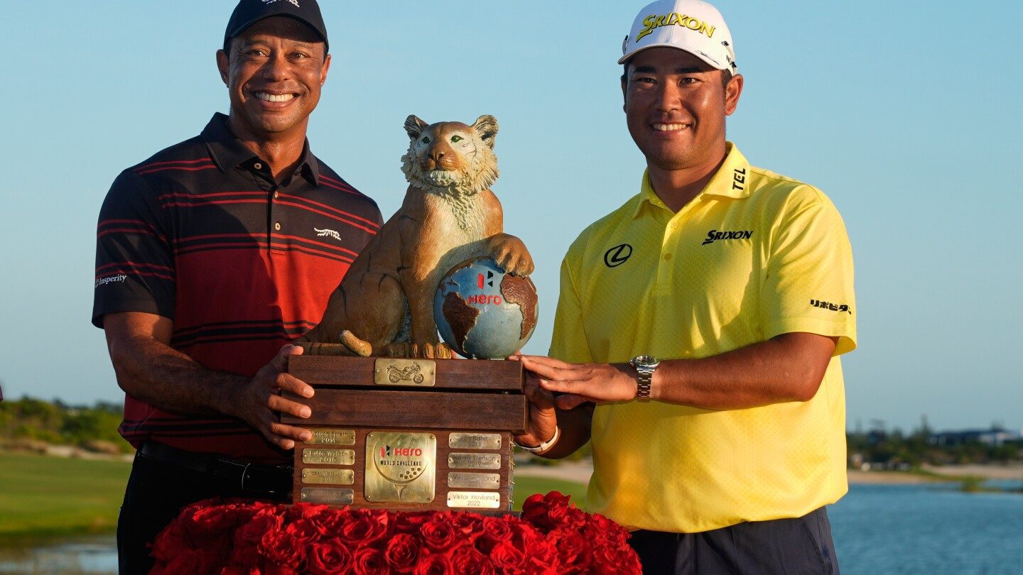 Matsuyama se impone en las Bahamas y gana el Hero World Challenge en un desempate – imagen editorial de golf