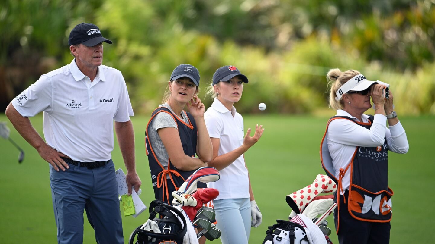El golf, una pasión familiar para Steve Stricker y su esposa Nicki – imagen editorial de golf